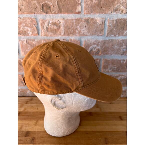 Carhartt Canvas Cap Adjustable Brown Cotton Adult Outdoor Hat Hunting - Picture 4 of 9